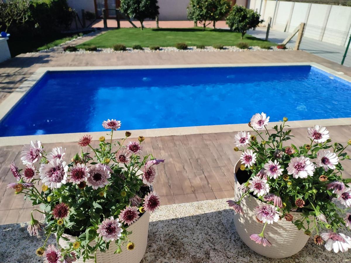カンバードス Casa Acogedora Mar De Albarino Con Piscinaヴィラ エクステリア 写真