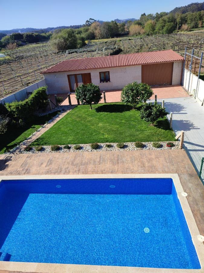 カンバードス Casa Acogedora Mar De Albarino Con Piscinaヴィラ エクステリア 写真